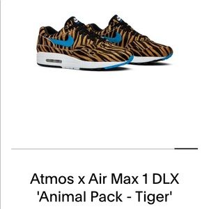 NWT ATMOS x Nike Air Max 1 DLX Animal Pack - Tiger